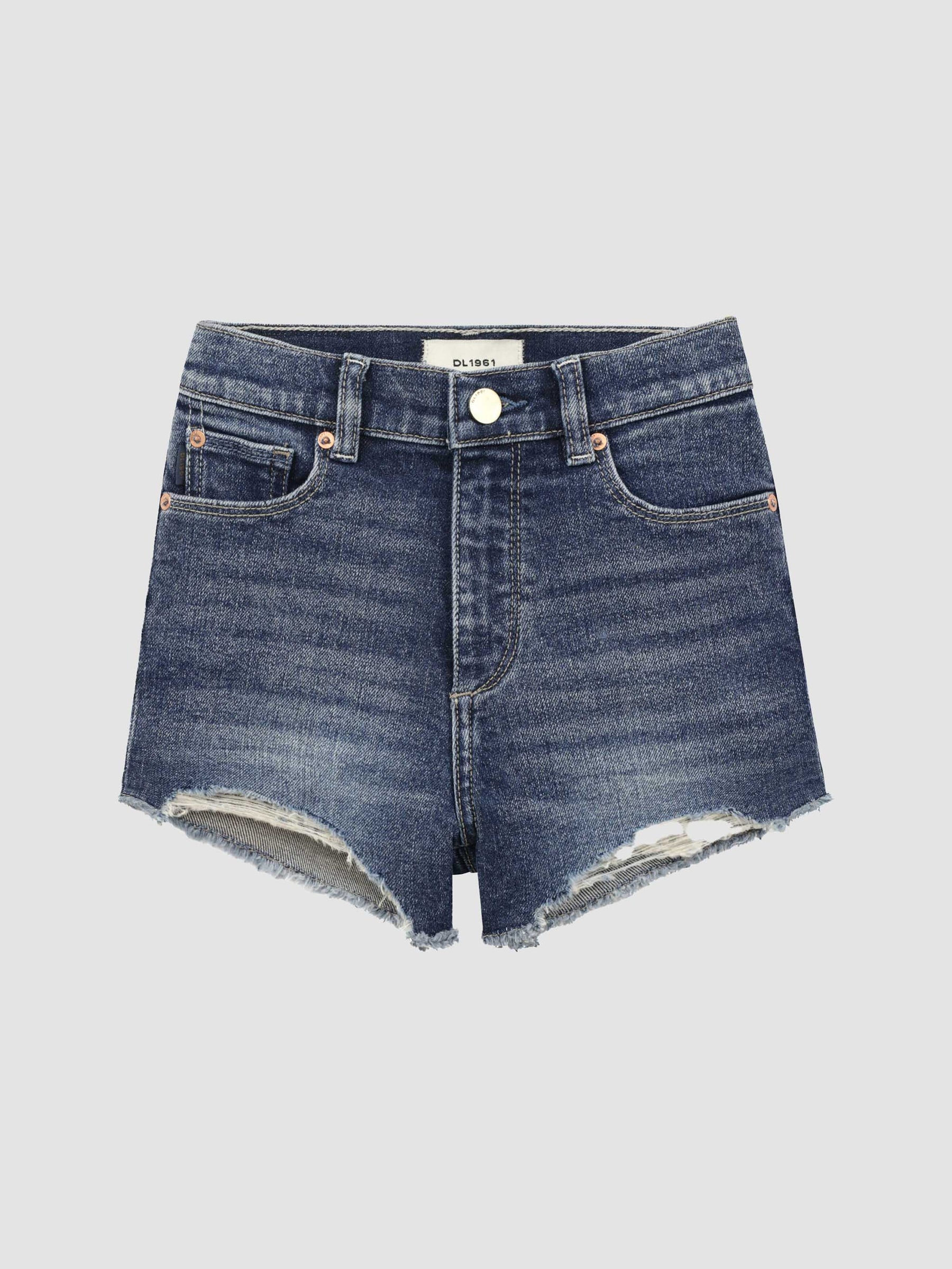 DL1961 Lucy High Rise Tween Denim Shorts