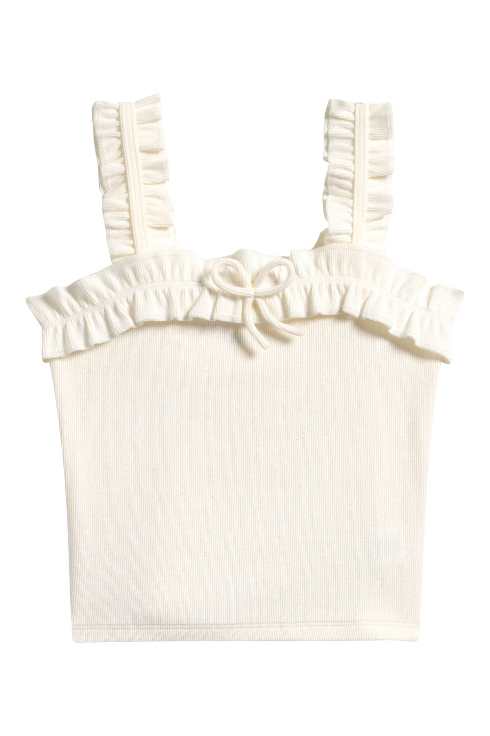 Kids' Ruffle Bow Rib Tank