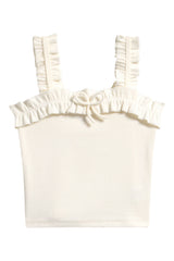 Kids' Ruffle Bow Rib Tank
