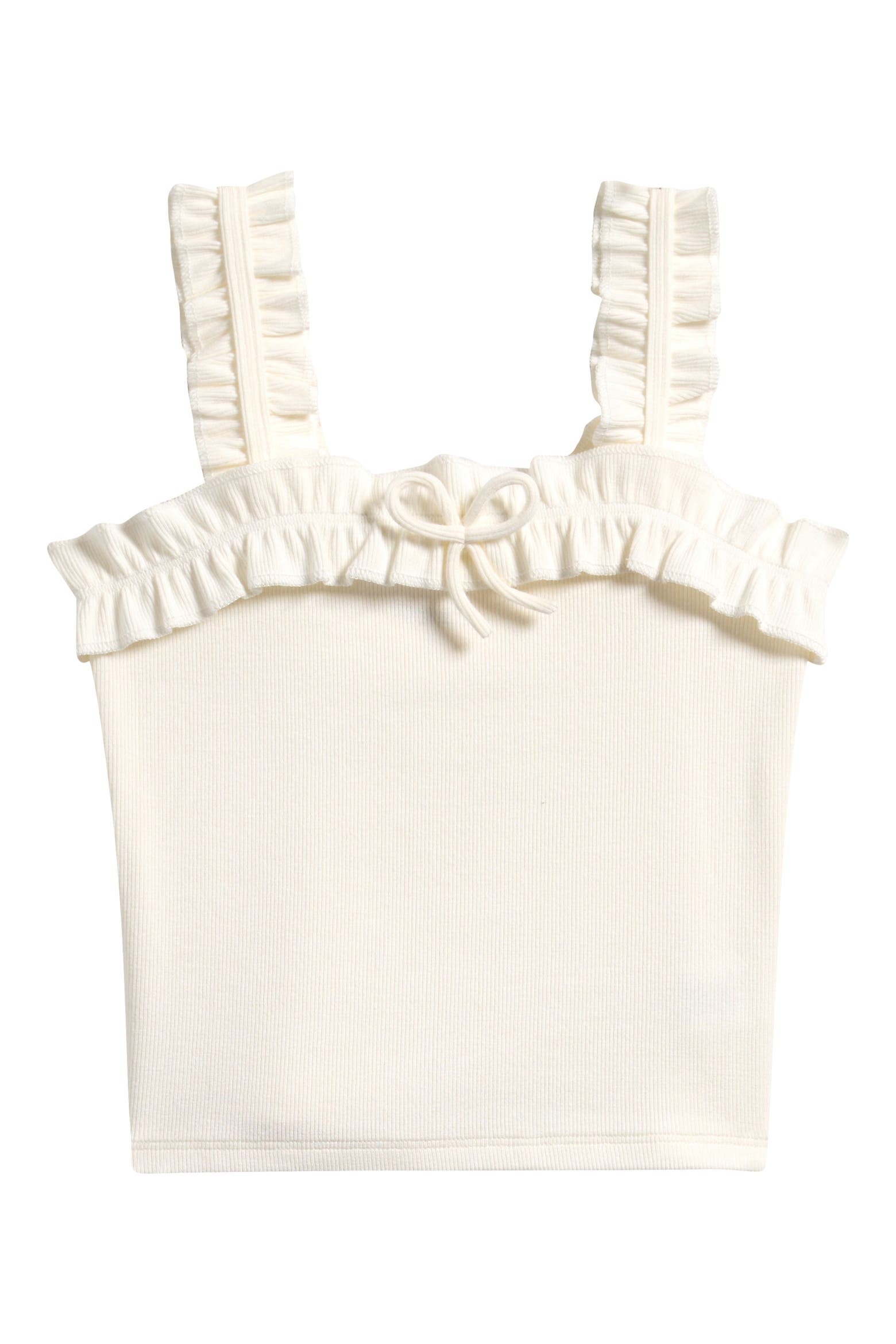 Kids' Ruffle Bow Rib Tank