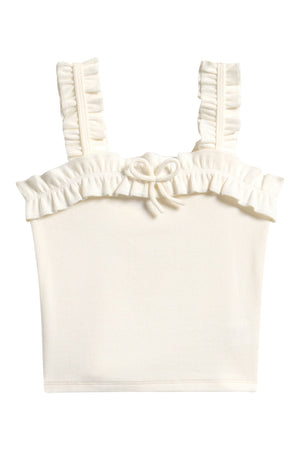 Kids' Ruffle Bow Rib Tank