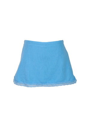 fbz Neon Blue Skort with Lace Trim