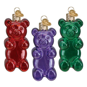 Old World Christmas Jelly Bear Set Ornament