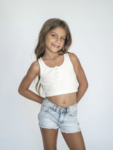 fbz Studded Rhinestone Jean Shorts