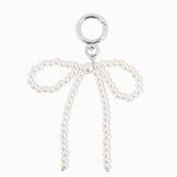 Pearl Bead Bow Keychain Bag Charm