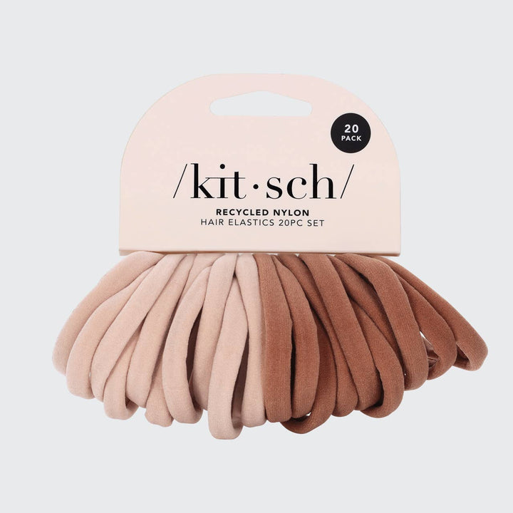 kitsch Eco-Friendly Nylon Elastics, 20pc Set