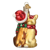 Old World Christmas Rudolph and Clarice Glass Blown Ornament