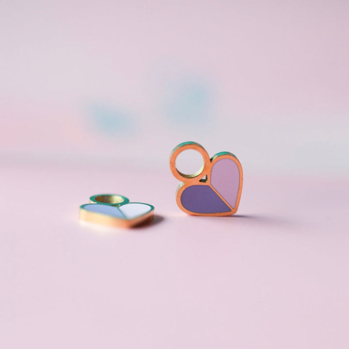 pierced Heart Duo Earing Charms