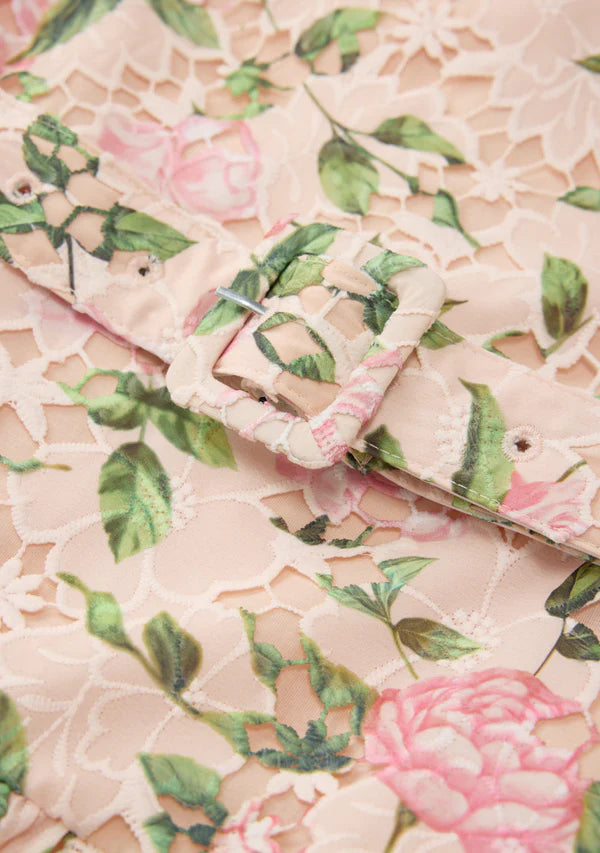 Marlo Kids Leonora Embroidered Mini Dress, Floral