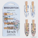 Kitsch Bridgerton x Kitsch Creaseless Clips in Toile in Bloom