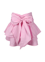 fbz Pink Blow Poplin Skirt