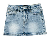 fbz Studded Rhinestone Jean Skirt