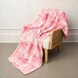 Cozy Dreams Luxe Blanket, Blushing Bows Pink