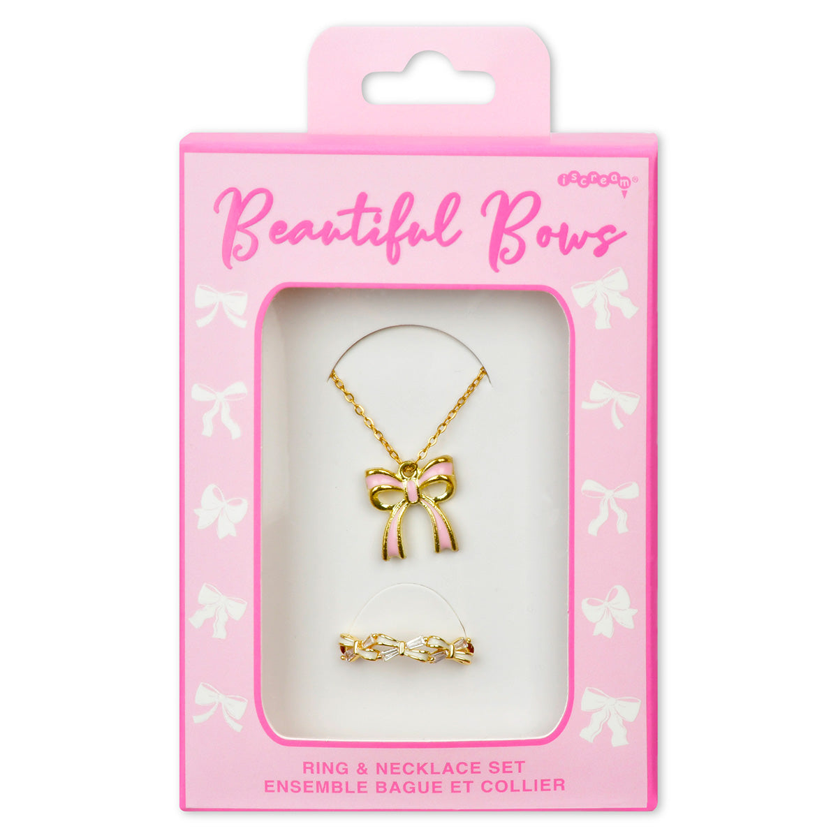 Iscream Beautiful Bows Ring & Necklace Set