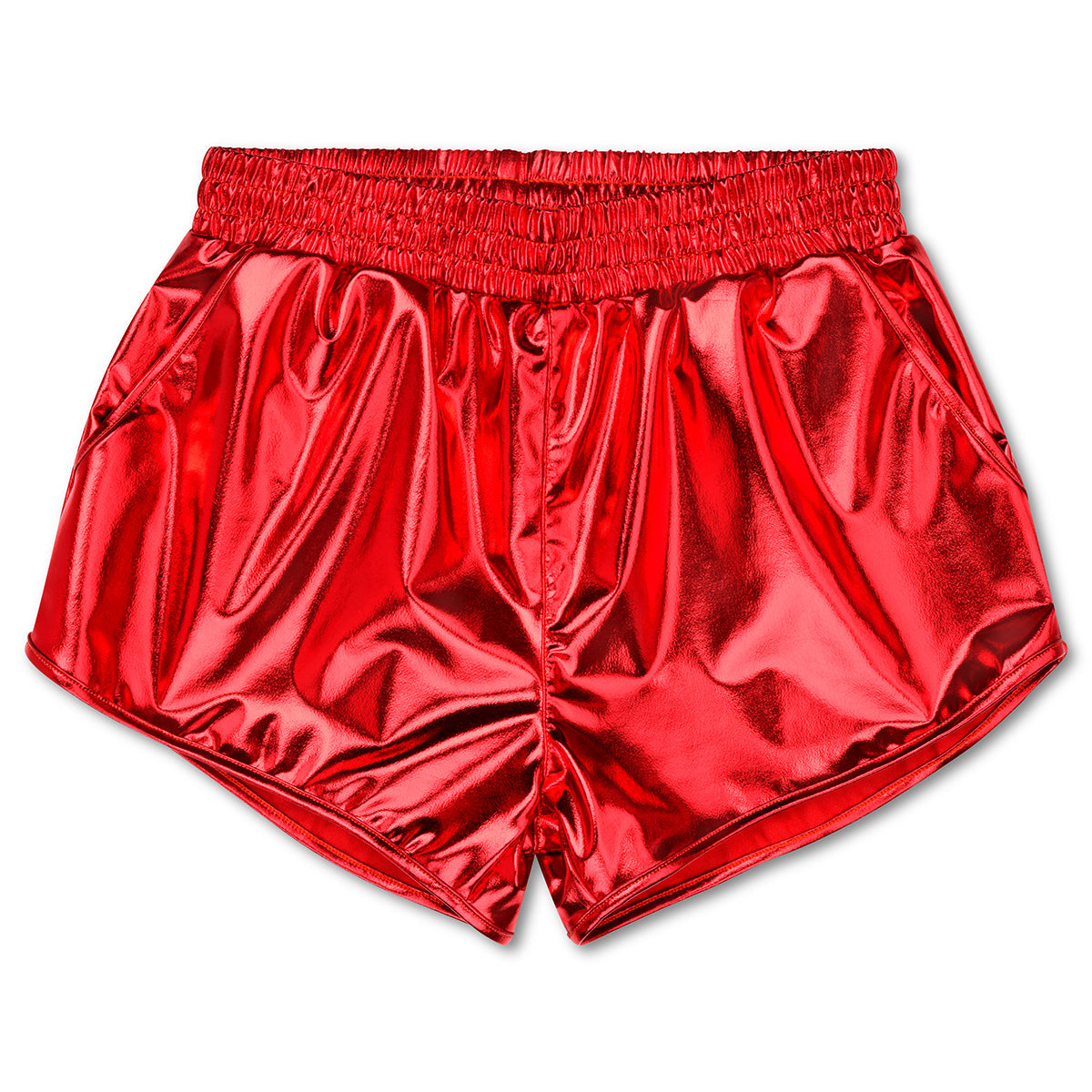 Iscream Red Metallic Shorts