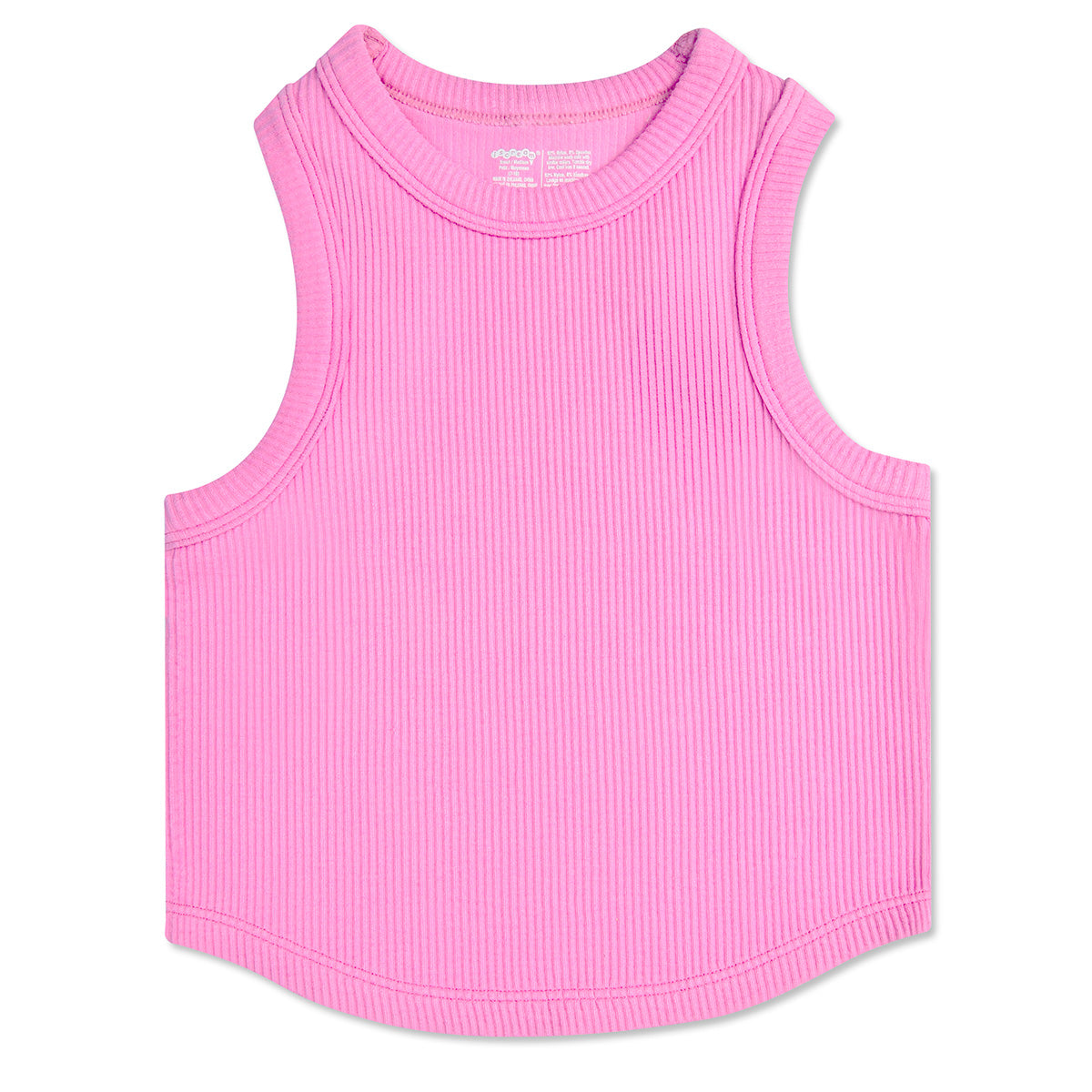 Iscream Rose Cropped Ribbed Racerback Tank Top, S-M(7-10)
