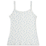 Iscream Blue Floral Pointelle Tank And Short Set