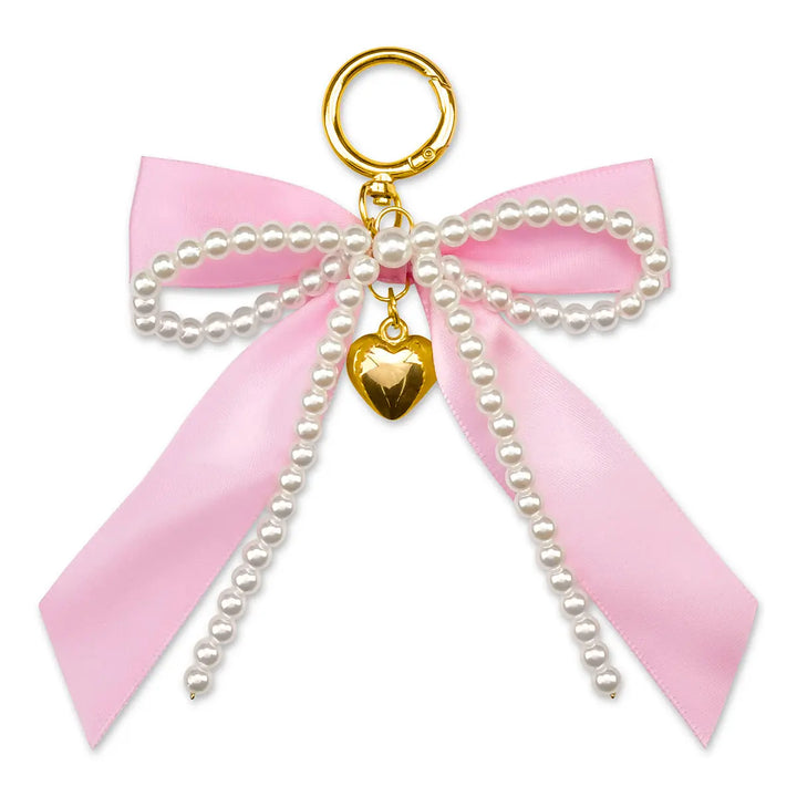 Iscream Pink Bow & Pearls Bag Charm