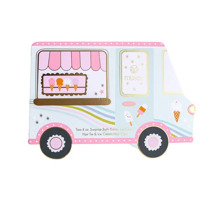 Musee Ice Cream Truck Bath Balm & Accessory Set
