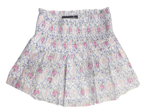 KatieJ Tween Bianca Floral Bouquet Tiered Ruffle Skirt