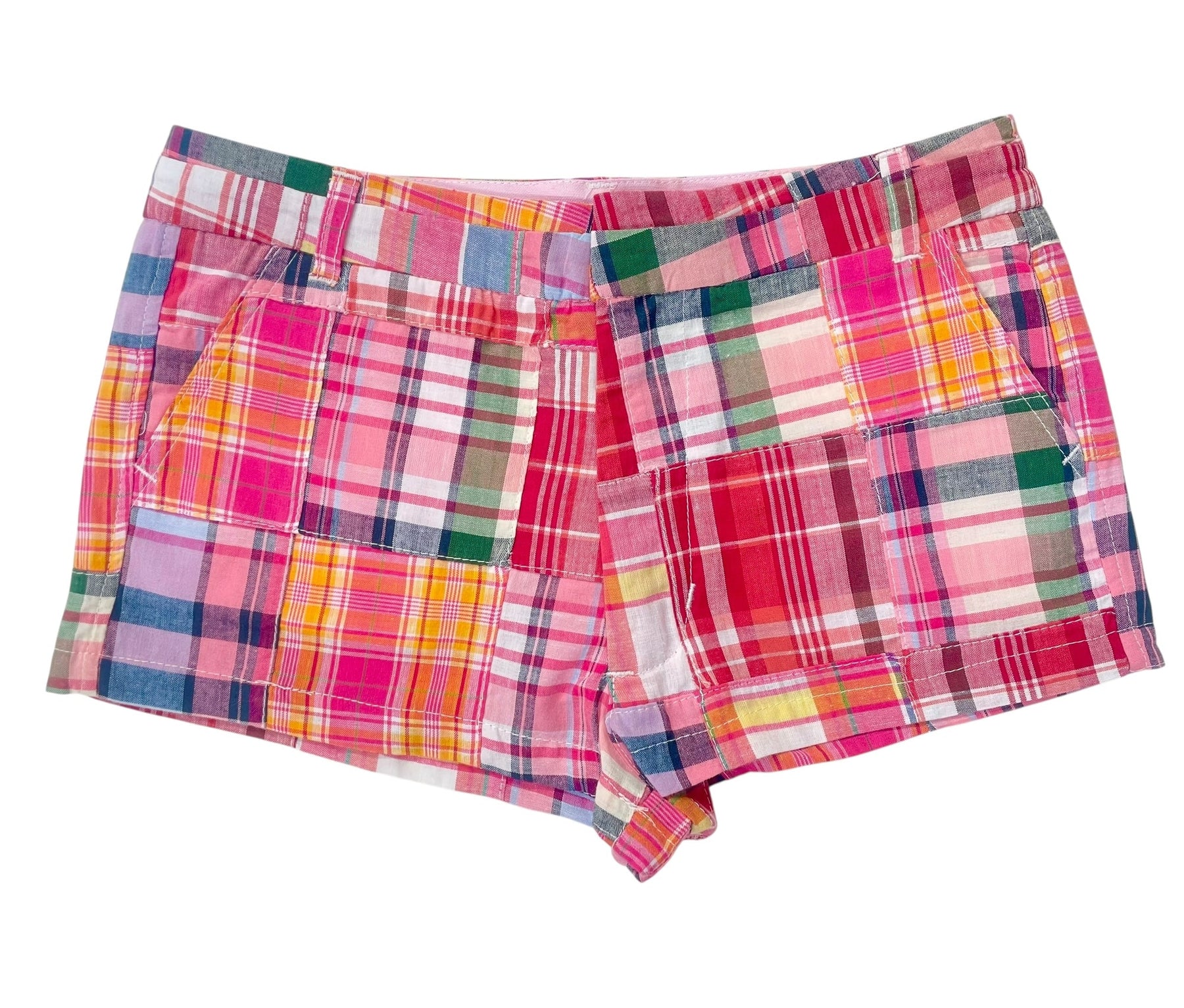 KatieJ NYC Tween Plaid Patch Stanford Short