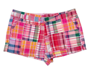 KatieJ NYC Tween Plaid Patch Stanford Short
