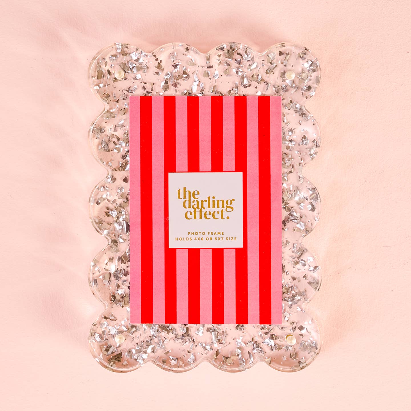 The Darling Effect Rectangular Scalloped Acrylic Frame