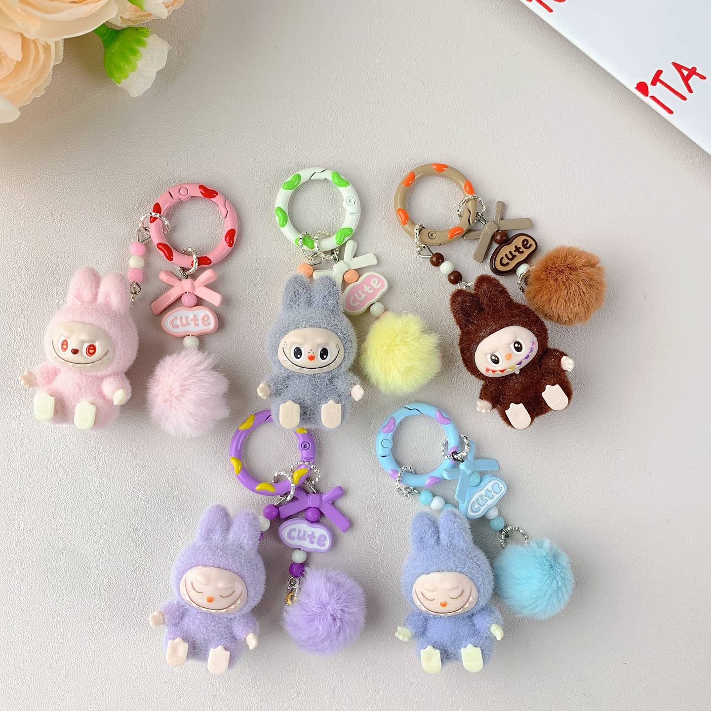 Labubu Themed Keychain or Bag Charm