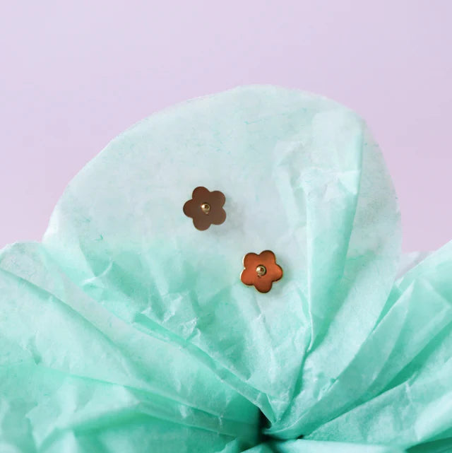 pierced Tiny Classic Flower Earings