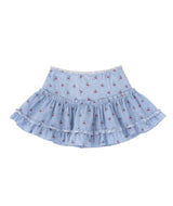 KatieJ Cherry Seersucker Stripe Dixie Skirt