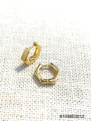 Theia Amanda Hoop Earings, Gold