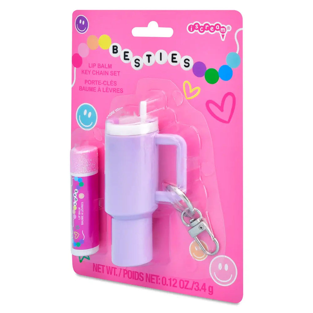 Iscream Besties Lip Balm Key Chain Set