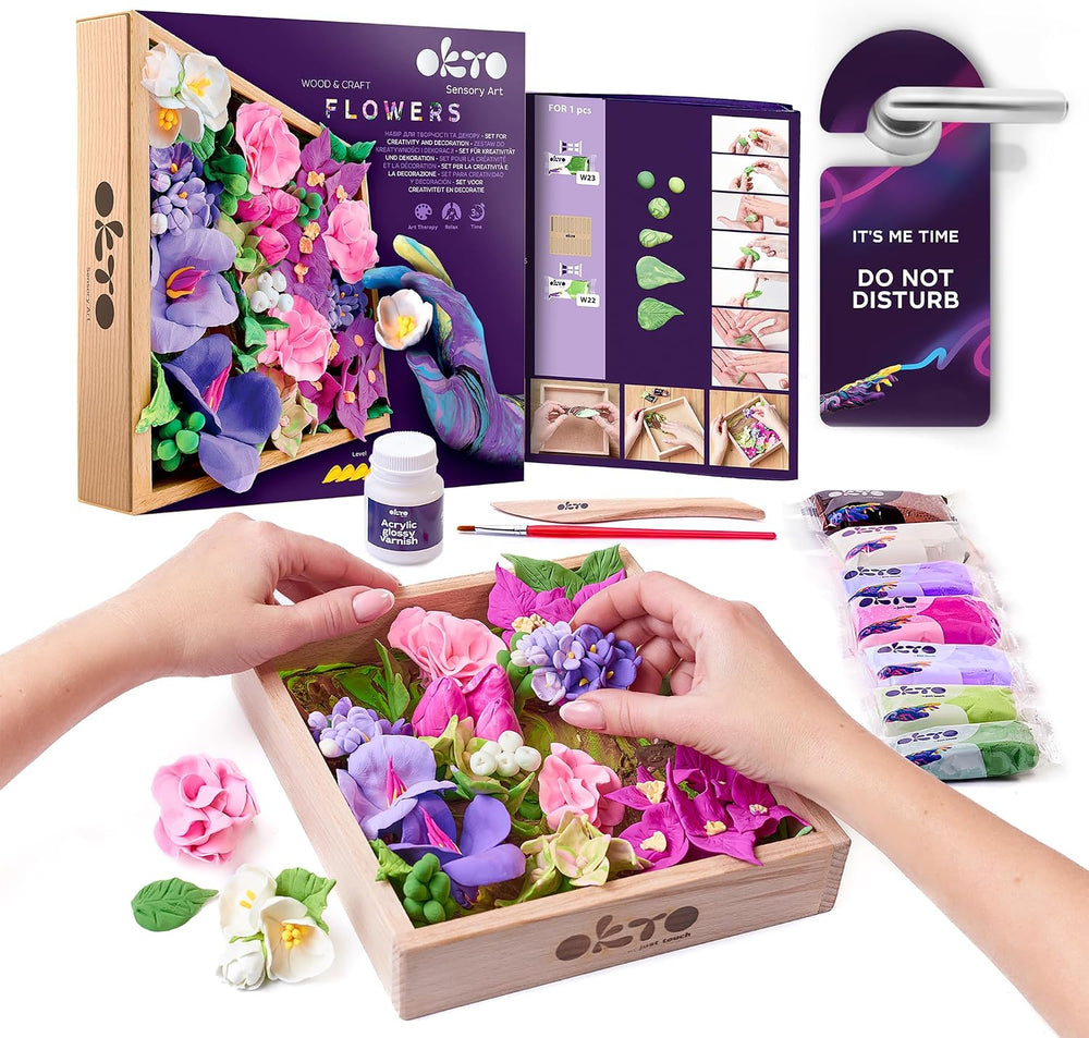 OKTO Wood & Craft Flower Clay Kit
