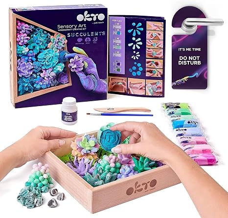 OKTO Wood & Craft Succulent Clay Kit