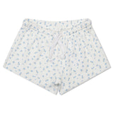 Iscream Blue Floral Pointelle Tank And Short Set