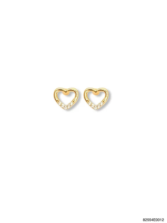 Theia Charlotte Stud Heart Earings