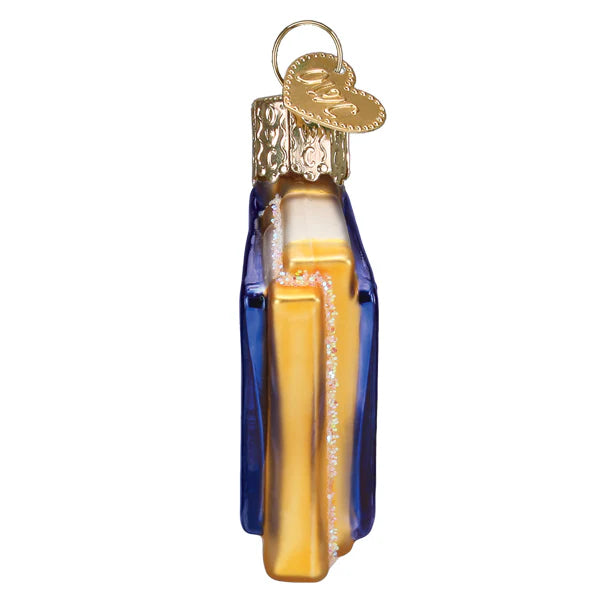 Old World Christmas Mini Passport Glass Blown Ornament