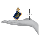 Old World Christmas Mini Passport Glass Blown Ornament