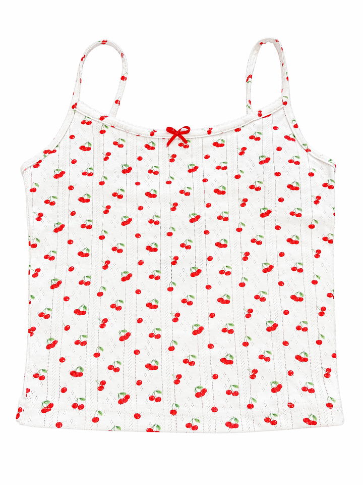 KatieJ Marina Cami Top, Tiny Cherries