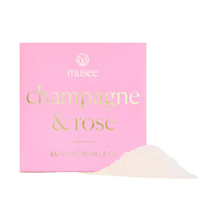 Musee Champagne & Rose Mini Bath Salt Rock