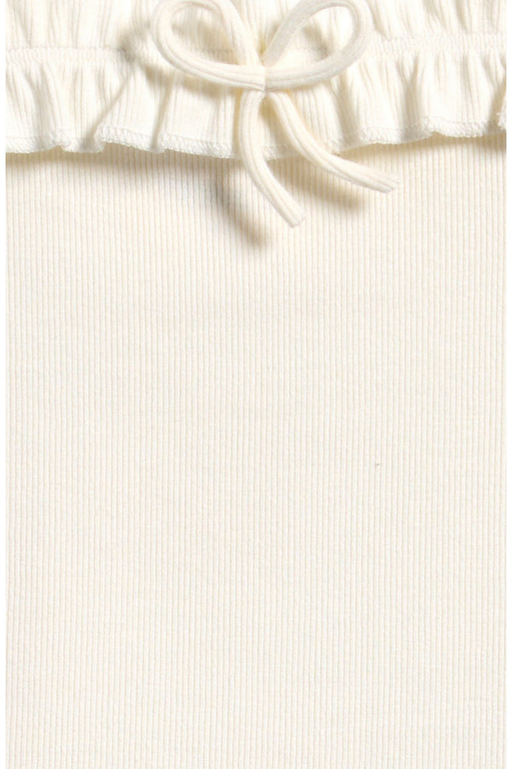 Kids' Ruffle Bow Rib Tank