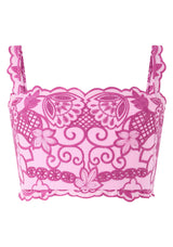 Marlo Alora Embroidered Top, Magneta Rose