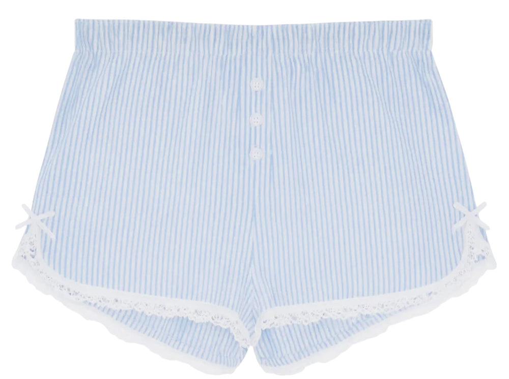 KatieJ Capri Striped Lounge Shorts