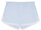KatieJ Capri Striped Lounge Shorts