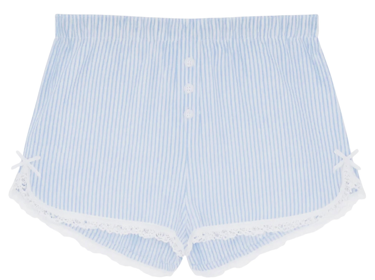 KatieJ Capri Striped Lounge Shorts