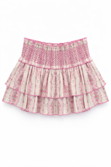 KatieJ Dominique Skort, Baby Pink Cottage Stripe