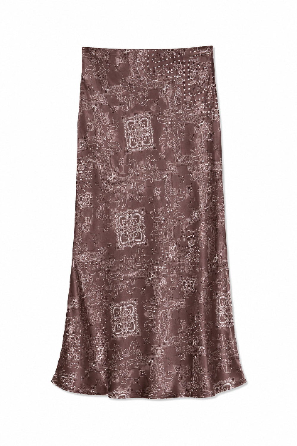 Anastasia Reversible Printed Skirt, Polka Dot/Bandana