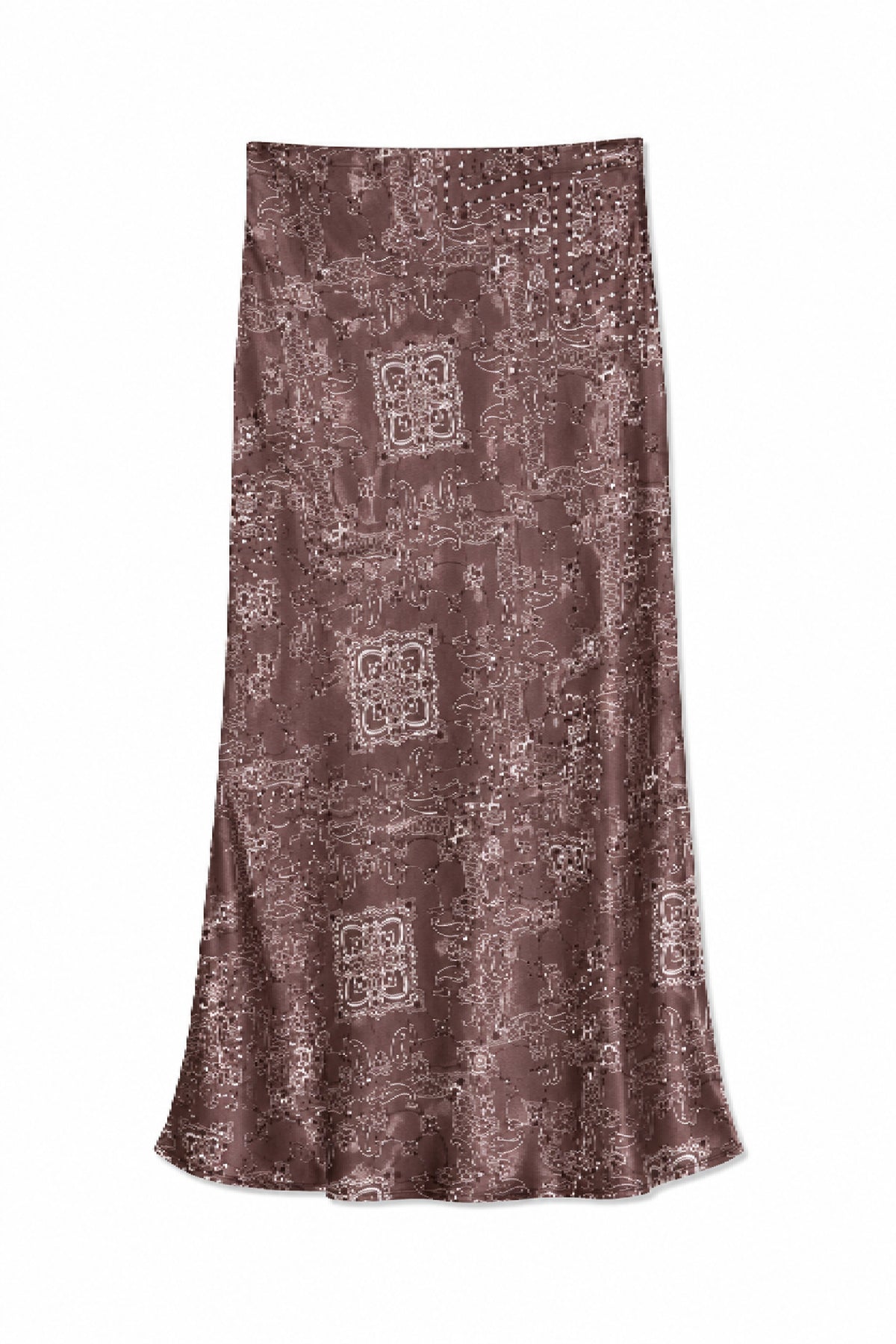 Anastasia Reversible Printed Skirt, Polka Dot/Bandana