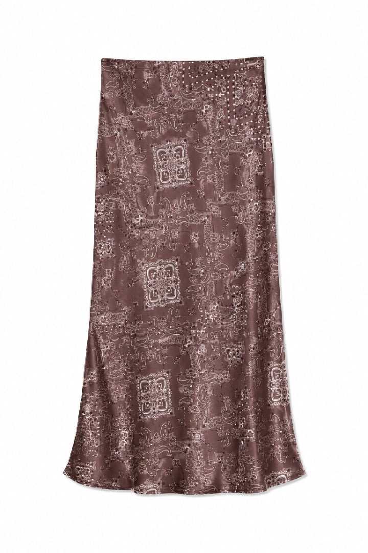 Anastasia Reversible Printed Skirt, Polka Dot/Bandana