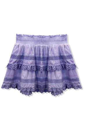 KatieJ Ashley Two Tier Skirt, Stone Lilac